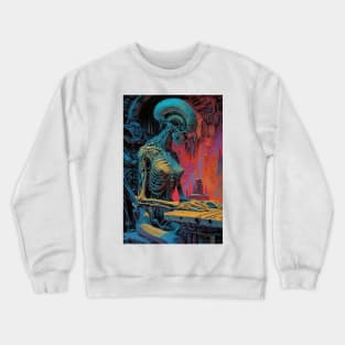 Alien Hacker Crewneck Sweatshirt